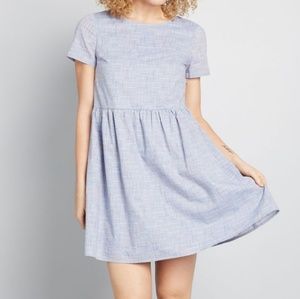 Modcloth Chambray Smock Dress